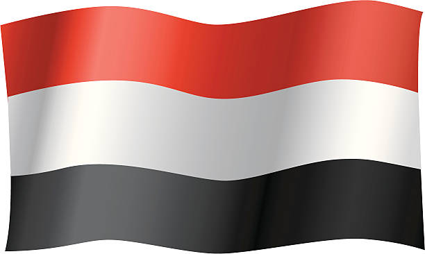 Yemen Flag vector art illustration