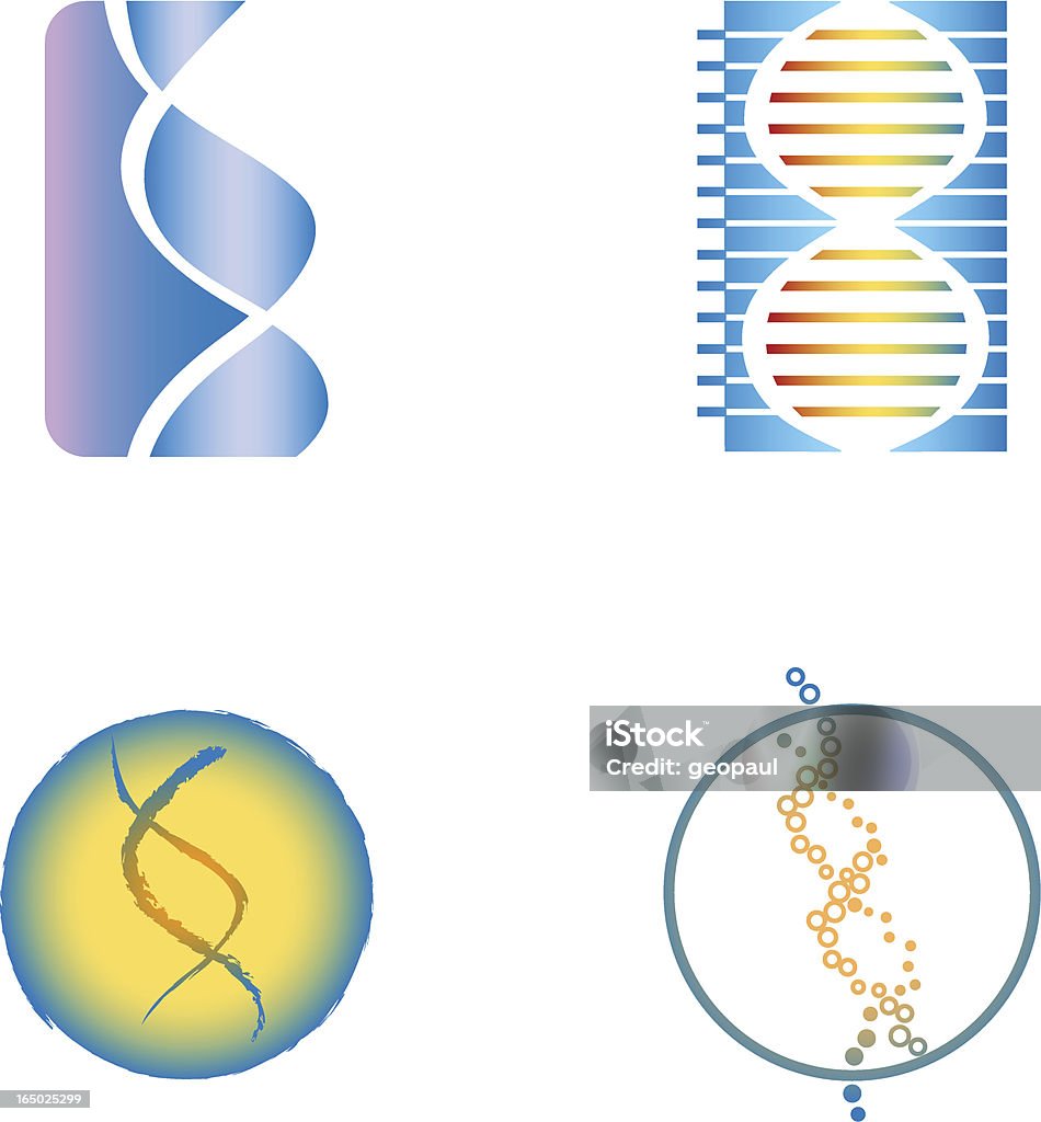 ADN symboles-Illustration - clipart vectoriel de ADN libre de droits