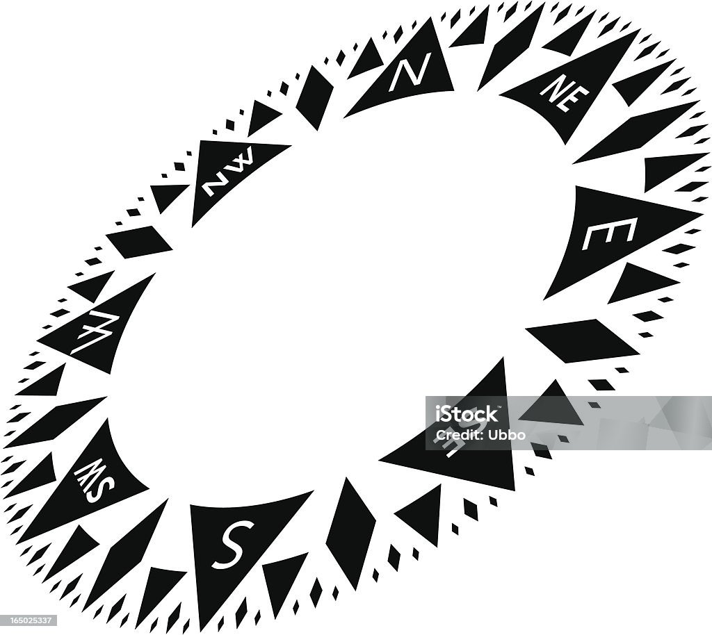 compass (Compasso) - arte vettoriale royalty-free di A forma di stella