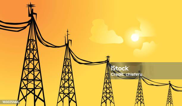 Puissancenbsp Vecteurs libres de droits et plus d'images vectorielles de Alimentation électrique - Alimentation électrique, Ciel, Communication