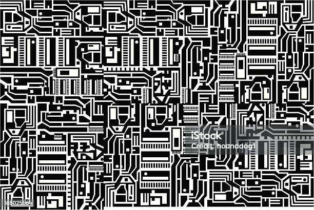 Circuito Padrão - Arte vetorial de stock e mais imagens de Vetor - Vetor, Ciência, Computador