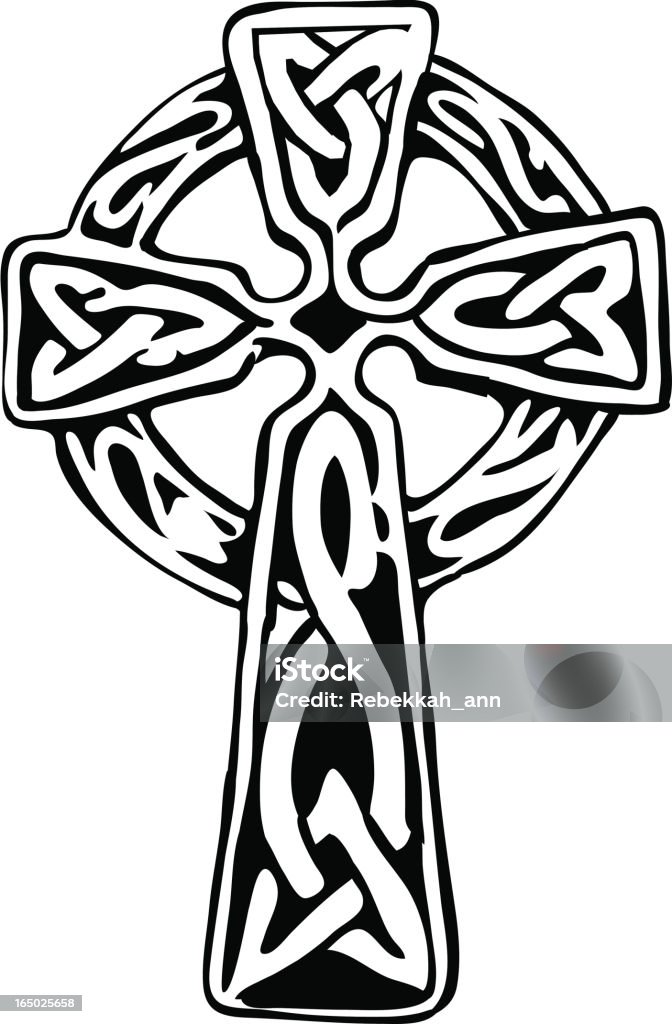 Religieux Croix celtique - clipart vectoriel de Tatouage libre de droits