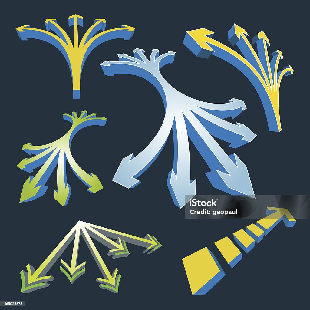 3d Arrows Vector Design Elements Stock Illustration - Download Image ...