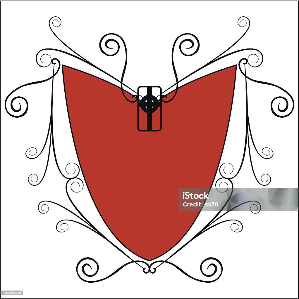 Celtic Cross Shield ( Vector) Orig accent shield. Celtic Cross stock vector