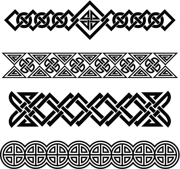 ケルトのバンド - celtic culture tied knot frame braided点のイラスト素材／クリップアート素材／マンガ素材／アイコン素材