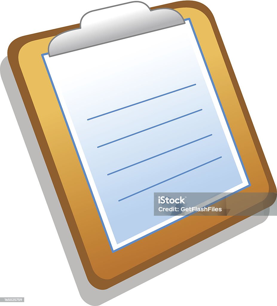 Icon / Clipboard Something to write on Advice stock vector