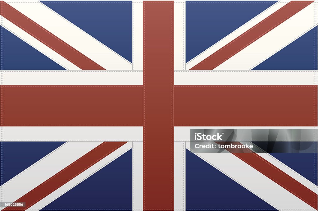 Bandera de Gran Bretaña (Vector - arte vectorial de Azul libre de derechos