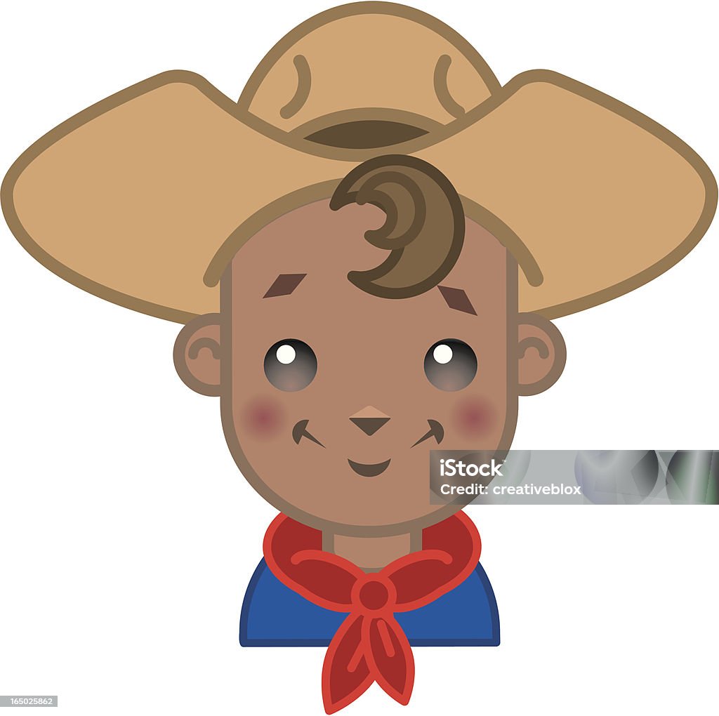 lil Cowboy (jpg & Vektor - Lizenzfrei Comic - Kunstwerk Vektorgrafik