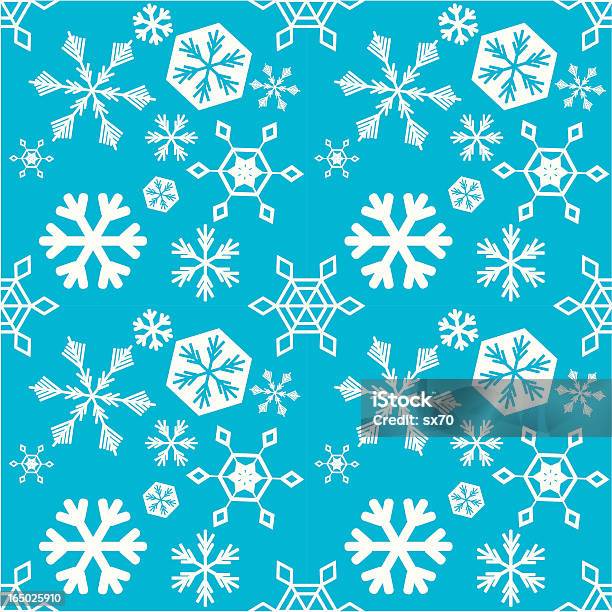 Nahtlose Schneeflocken Hintergrund Vektor Stock Vektor Art und mehr Bilder von Bildhintergrund - Bildhintergrund, Blau, ClipArt