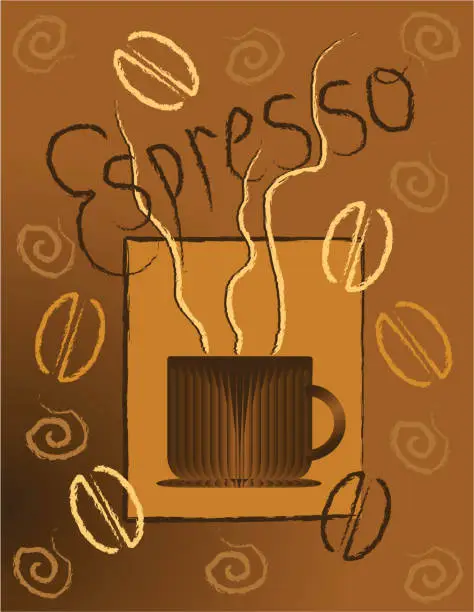 Vector illustration of Espresso concept (eps)