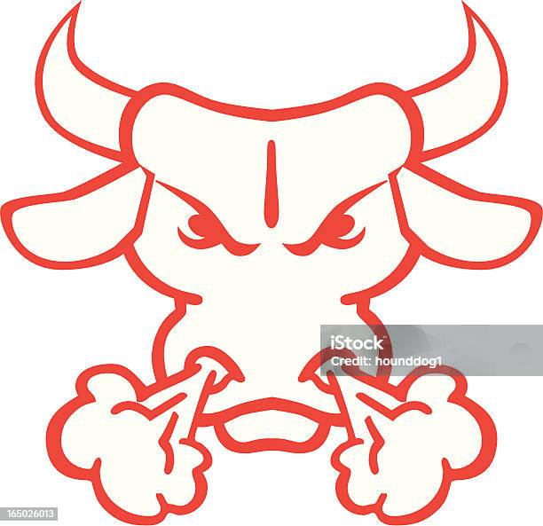 Ilustración de Bull De y más Vectores Libres de Derechos de Toro - Animal - Toro - Animal, Enfado, Descontento