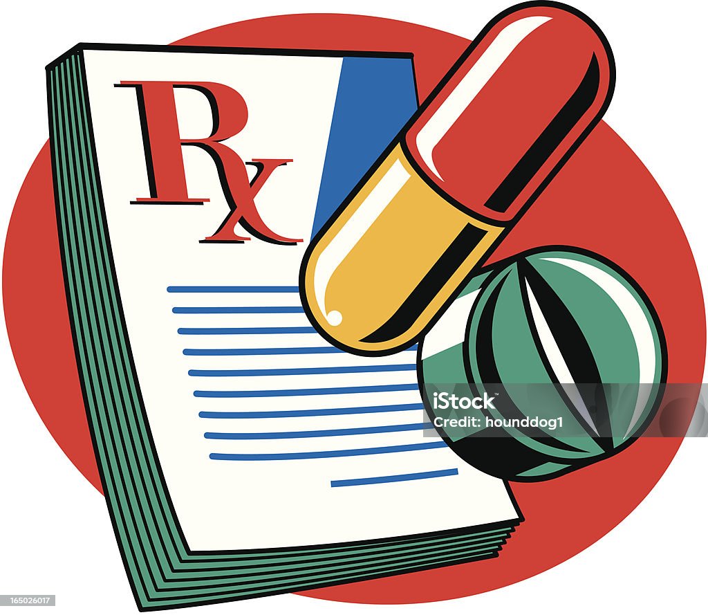Prescription médicale Pad - clipart vectoriel de Illustration libre de droits
