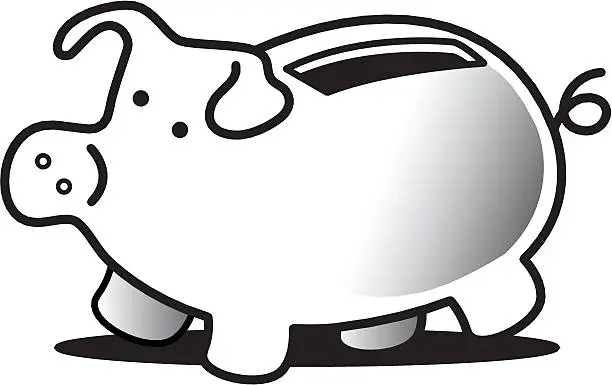 Vector illustration of Piggy Bank