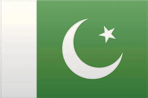 Vector illustration of Pakistan Flag (Vector)