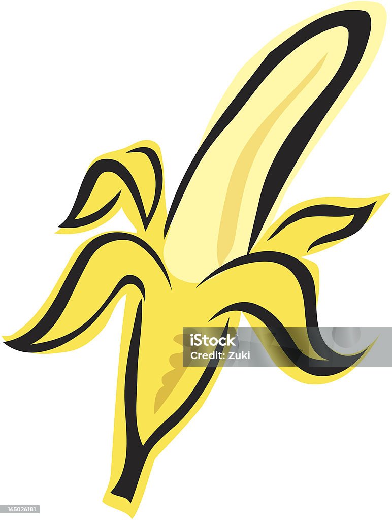 Banana - Lizenzfrei Banane Vektorgrafik