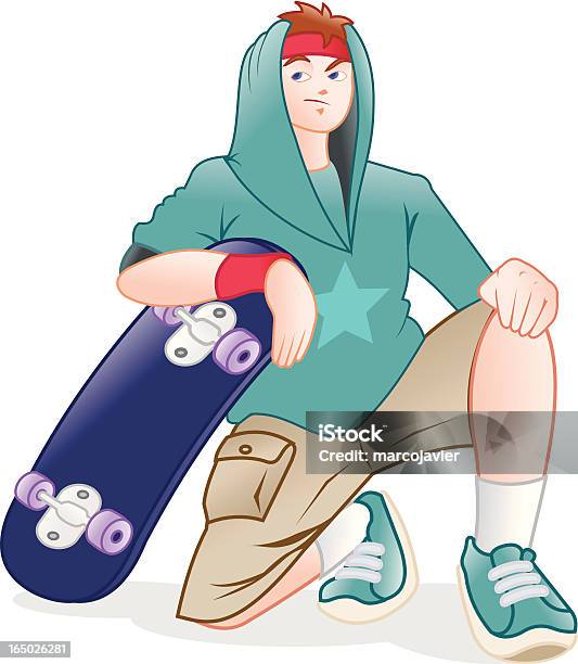 Menino De Estilo De Vida De Skater Pessoas - Arte vetorial de stock e mais imagens de Skate - Atividade Recreativa - Skate - Atividade Recreativa, Adolescente, Adulto