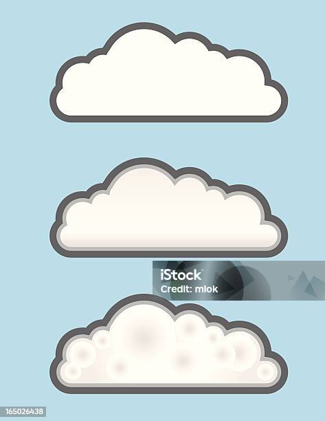 Vettore Nuvole - Immagini vettoriali stock e altre immagini di Ambientazione esterna - Ambientazione esterna, Aura, Cielo