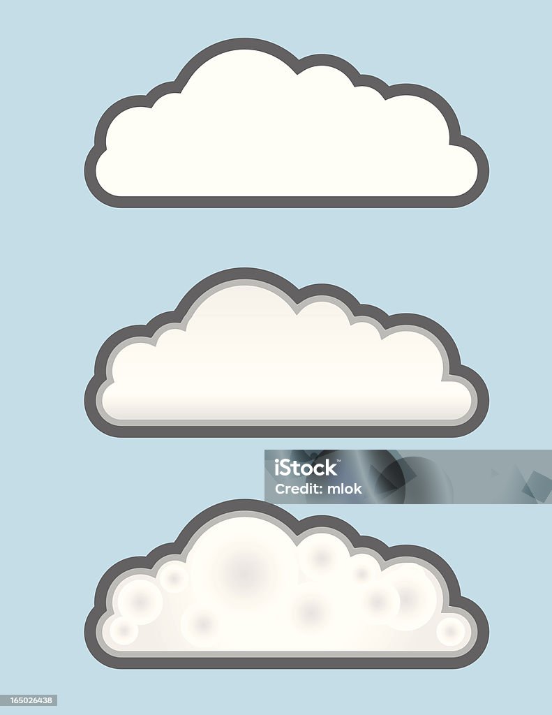 Wektor chmury - Grafika wektorowa royalty-free (Aura)