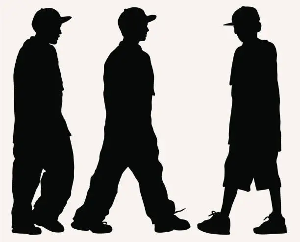 Vector illustration of Hip-hop Fashion Boys ( Vector )