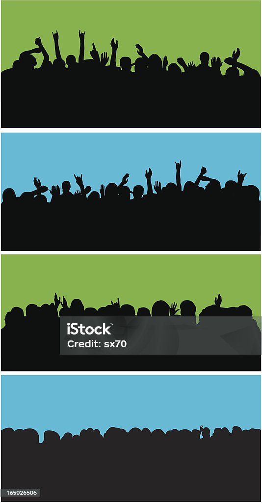 Concert Crowd (Vector - arte vectorial de Acontecimiento libre de derechos