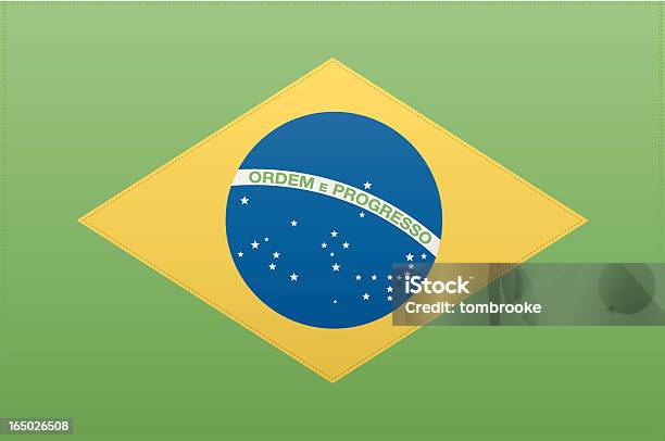 Brazil Flag Stock Illustration - Download Image Now - Brasilia, Brazil, Brazilian Culture