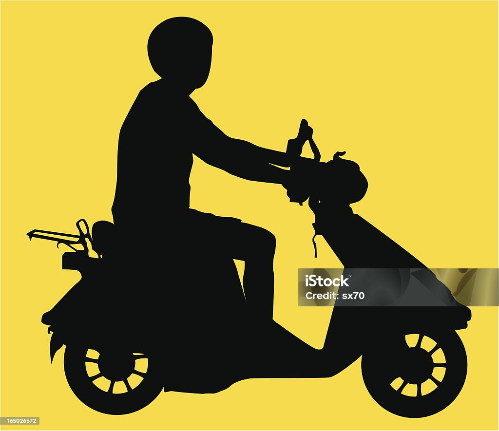 Scooter Guy (Vector - Royalty-free Ciclismo arte vetorial