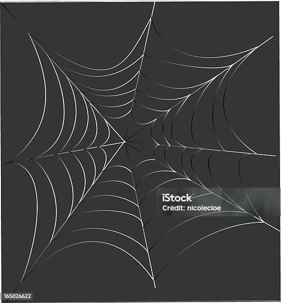 Assustador Spiderweb - Arte vetorial de stock e mais imagens de Animal - Animal, Apanhar - Atividade Física, Assustador