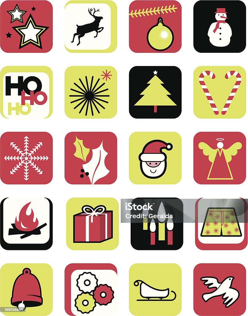 X-mas icons 20 vectorised x-mas icons in EPS 8 and Illustrator CS files. Happy holidays! Angel stock vector