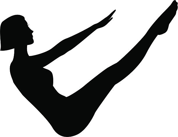 Pilates vector art illustration