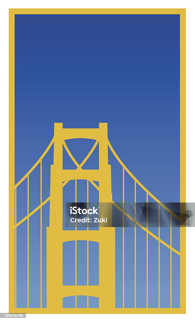 Golden Gate Bridge - Lizenzfrei Golden Gate Bridge Vektorgrafik