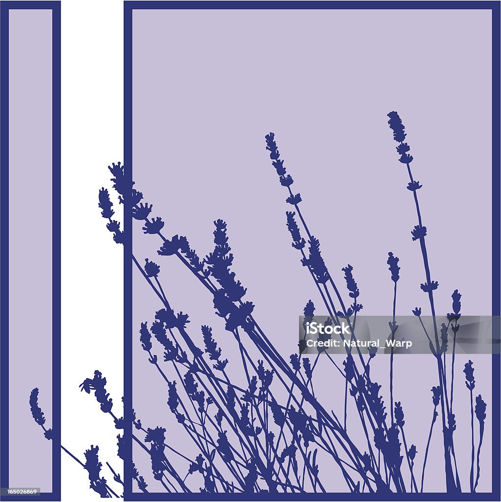 Silhueta de planta - Royalty-free Cor de Lavanda arte vetorial