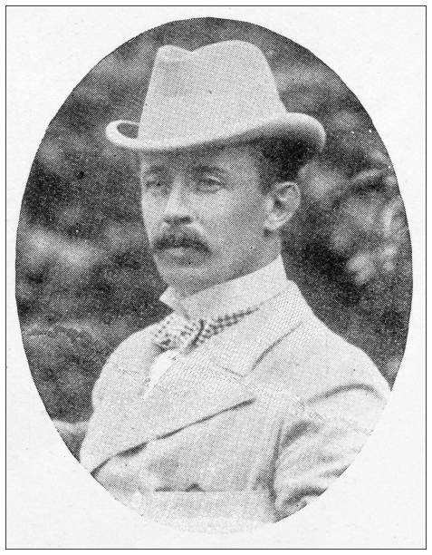 istock Antique image from British magazine: Major H L Gallwey 1650268978