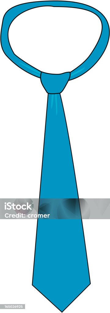 Blue tie Blue tie in withe background and created in corel Blue stock vector