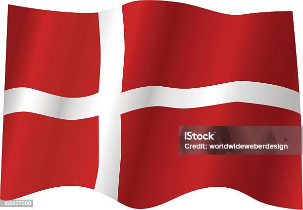 Drapeau Danemark Vecteur Vecteurs libres de droits et plus d'images vectorielles de Danemark - Danemark, Drapeau, Drapeau danois