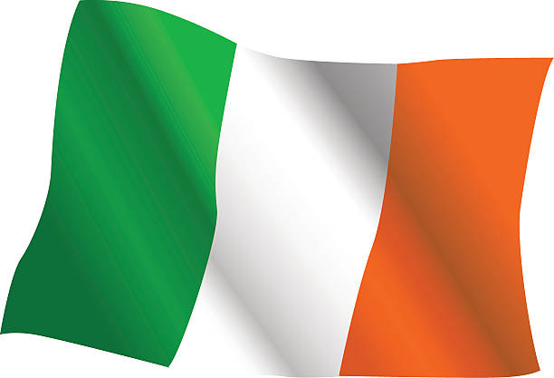 Flag of Ireland (Vector) vector art illustration