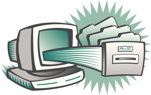 Computer Filing Stock Image Computer Filing Stock Illustration - Download Image Now - Arranging ...
