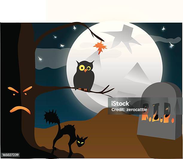 Halloween Or Halloween Scene Stock Illustration - Download Image Now - Animal, Animal Themes, Autumn