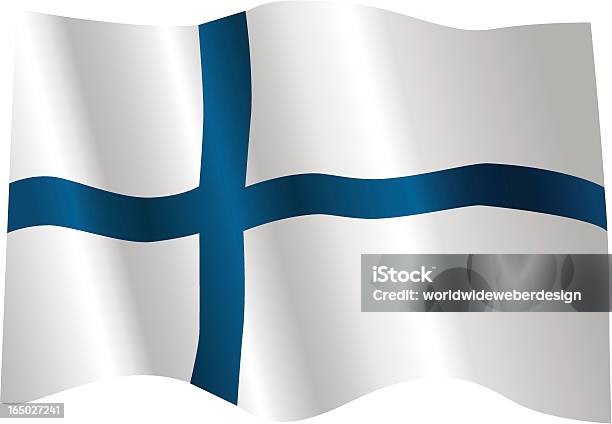 Drapeau De La Finlande Vecteurs libres de droits et plus d'images vectorielles de Bleu - Bleu, Drapeau, Finlande