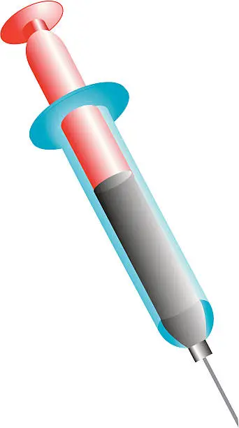 Vector illustration of Vector Illustration of a Syringe