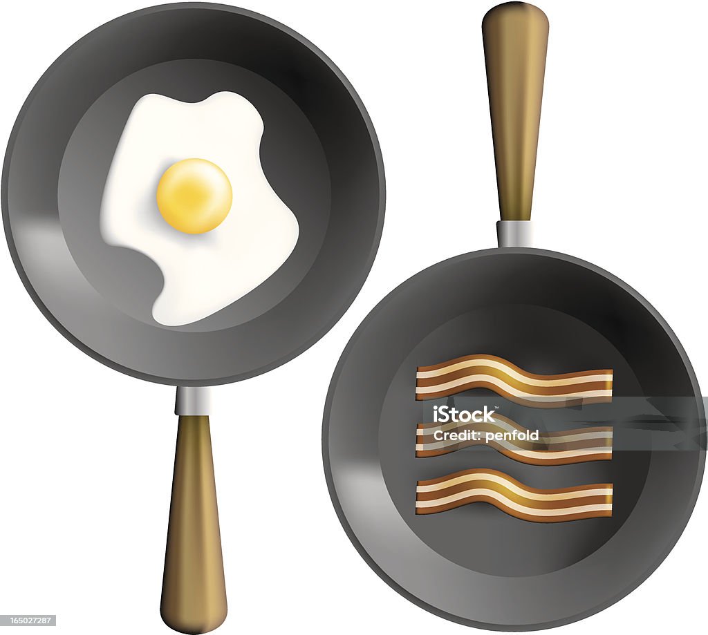 Frühstück Kleine Pfanne - Lizenzfrei Bratpfanne Vektorgrafik