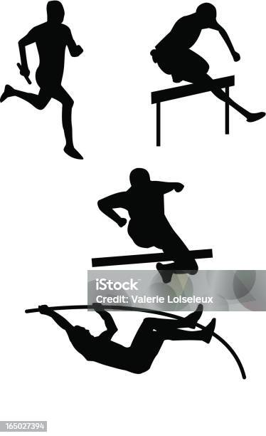 Athletics Stock Vektor Art und mehr Bilder von Gehen - Sportdisziplin - Gehen - Sportdisziplin, Hürdenlauf - Laufdisziplin, Illustration