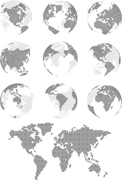 World Map vector art illustration