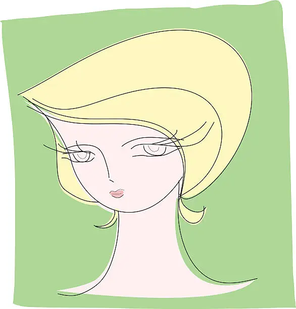 Vector illustration of Mod Blondie! (VECTOR)