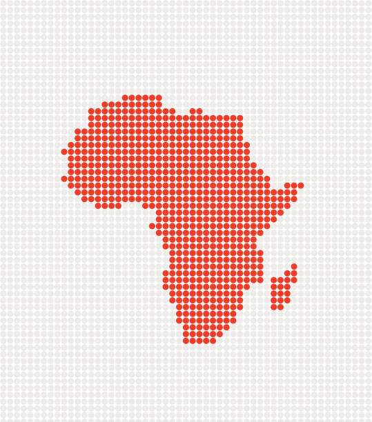 illustrazioni stock, clip art, cartoni animati e icone di tendenza di mappa di africa pop (vettore - continents globe continent tectonic