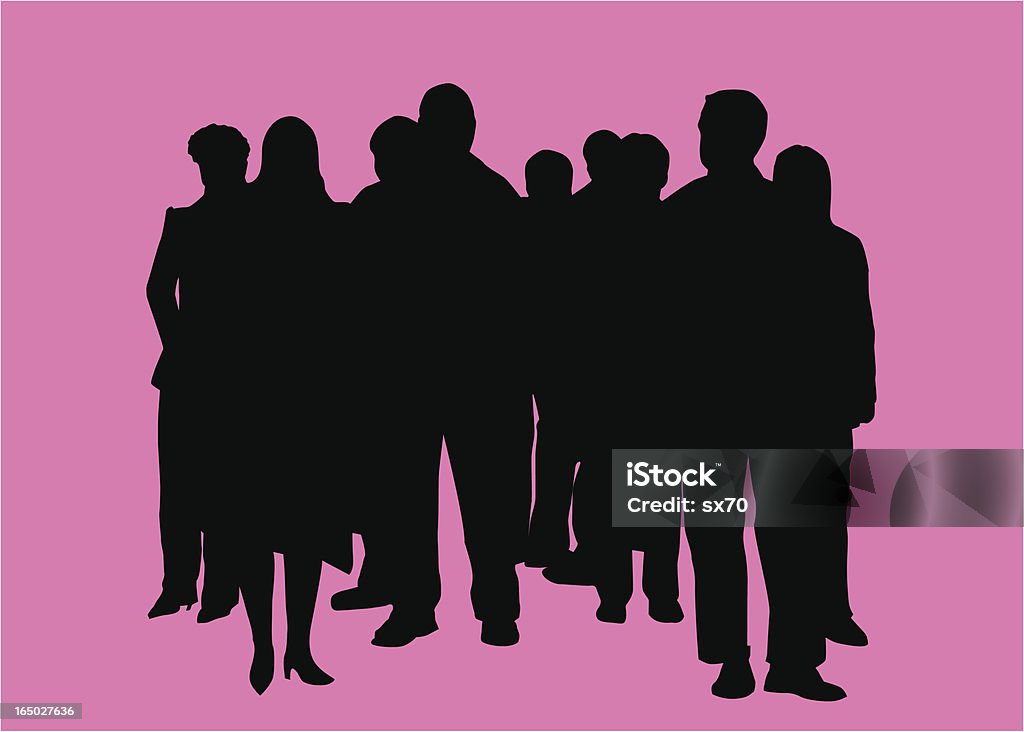 Groupe de personnes (vecteur - clipart vectoriel de Personne humaine libre de droits