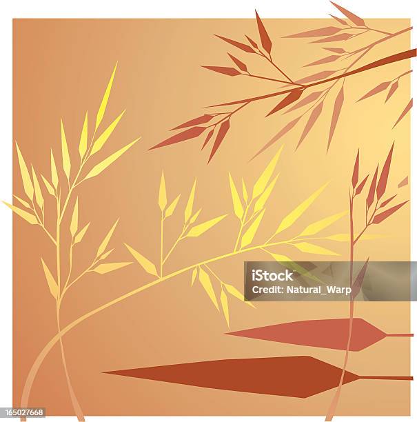 Warm Bamboo Design Stock Illustration - Download Image Now - Chinese Culture, Sun, Autumn