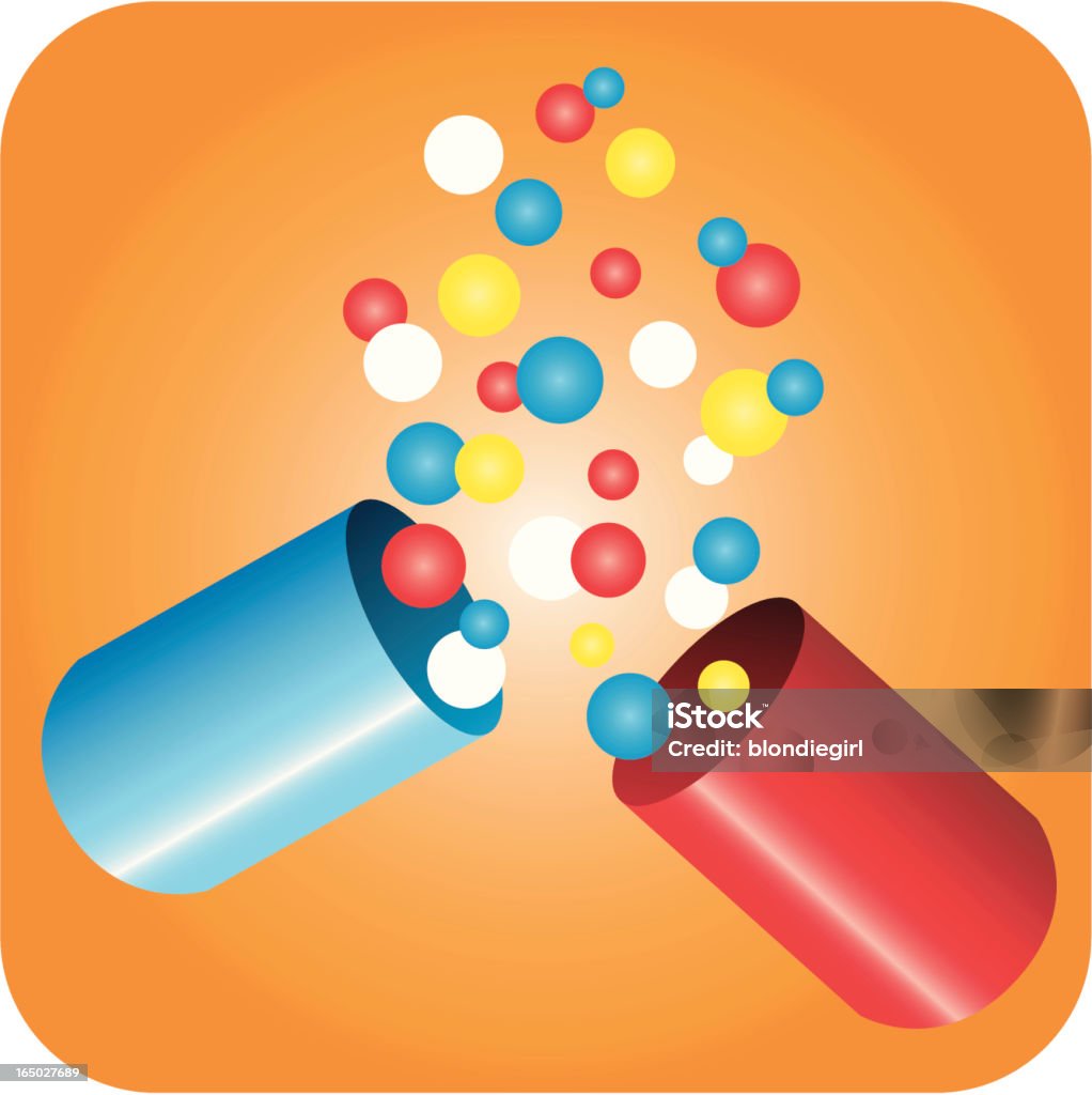 Exploding Capsule Capsule Exploding Stock Illustration - Download Image Now - Pill ...