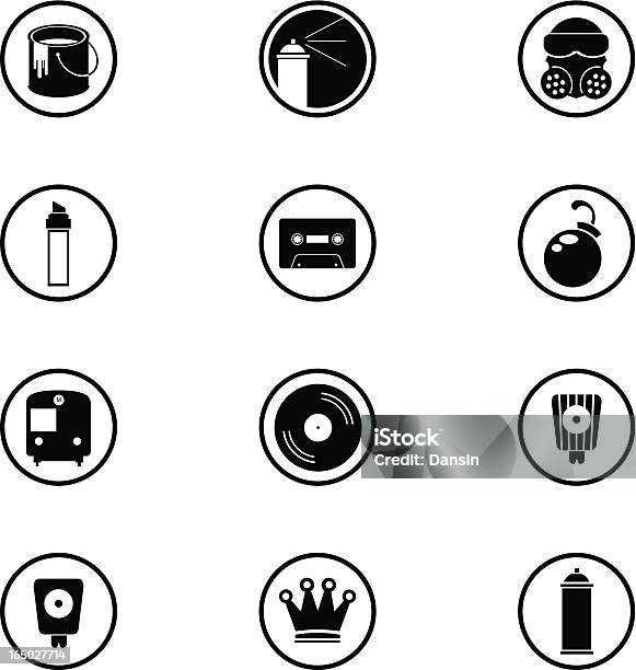 落書きアイコンセット - ヒップホップ音楽のベクターアート素材や画像を多数ご用意 - ヒップホップ音楽, グラフィティ, 記号