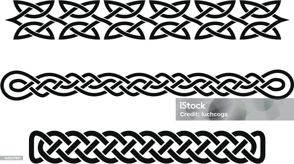 celtic braids These are original designs I created for use as borders on invitations and advertisements. They would also make good "arm band" tattoos. Celtic Style stock vector