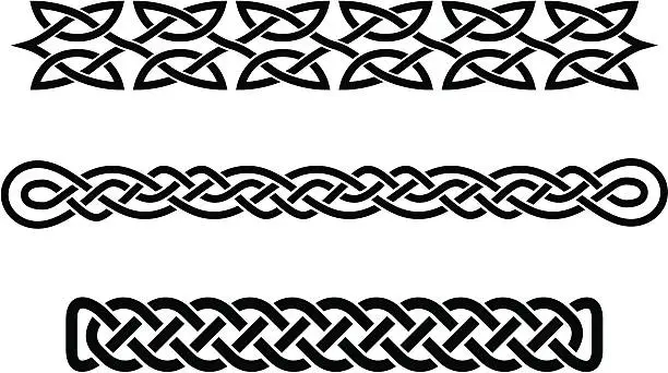 Vector illustration of celtic braids